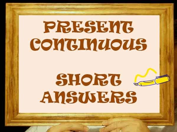 Present continuous game